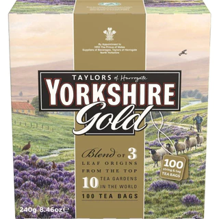 Taylors Of Harrogate Yorkshire Gold Tea Bags 100 pack/ ชายอร์คเชียร์ โกล์ด 100 ถุง(ชาถุงเปลือย ไม่มีซองบรรจุแยก)
