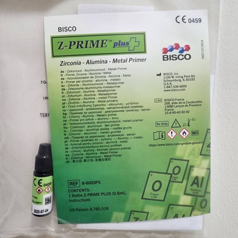 Zirconia / metal silane primer sample 0.5ml.