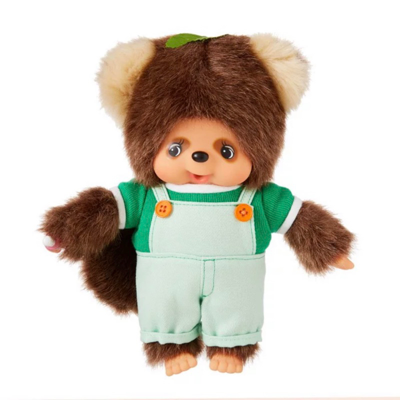 พร้อมส่ง ❌เป็นตุ๊กตานะคะ ไม่ใช่พวงกุญแจ❌ Monchhichi Friends Tanutanu I LOVE Overall Size S