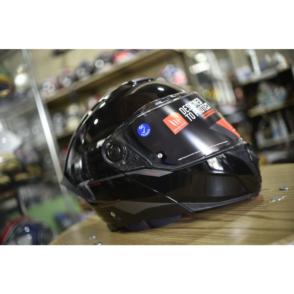 MT HELMETS ATOM2 SV GLOSS BLACK