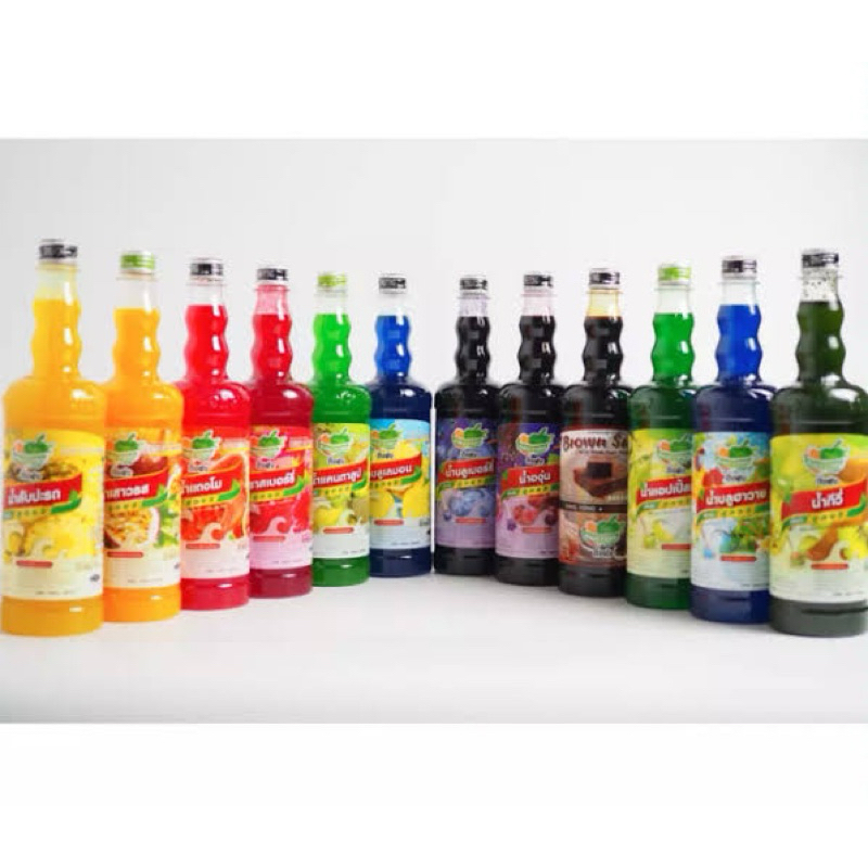 ไซรัปติ่งฟง น้ำเชื่อมติ่งฟง ไซรัปding fong 750ml. ไซรัปผลไม้
