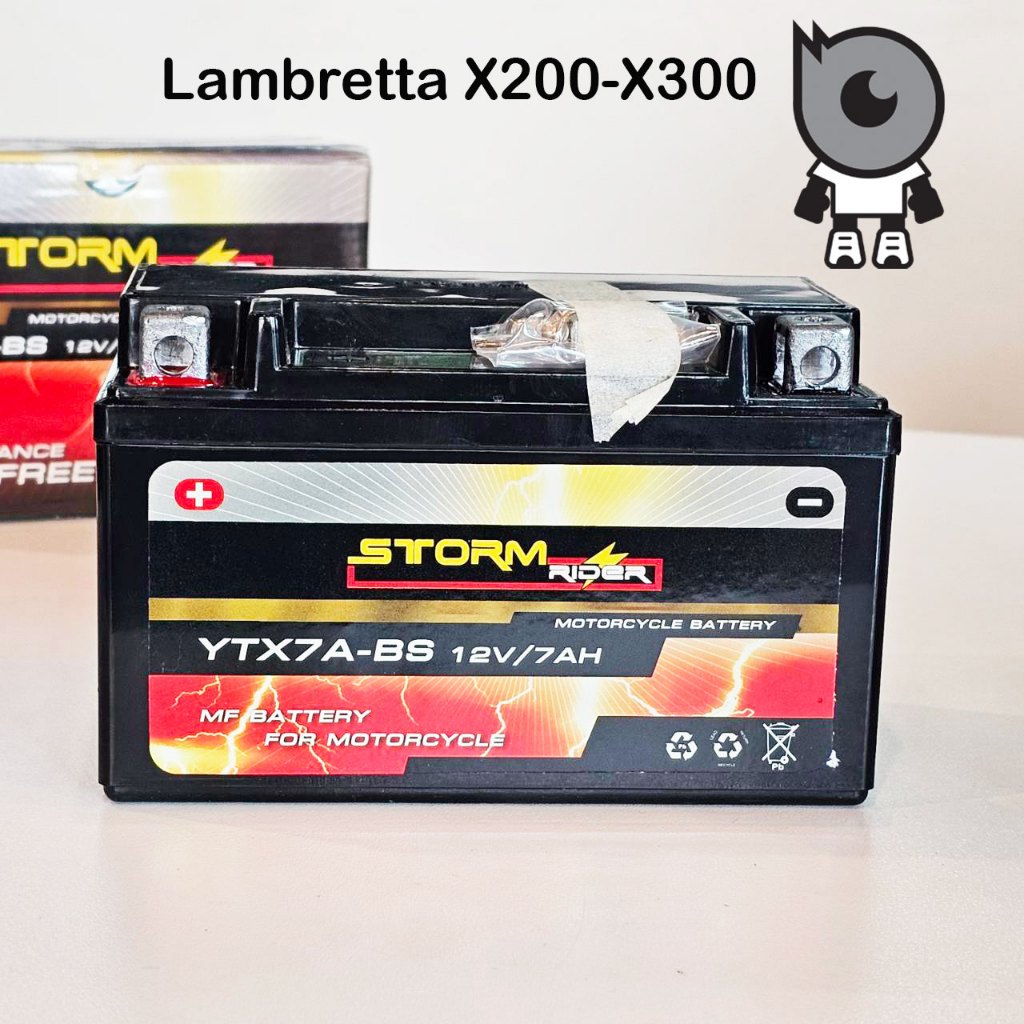 Strom Raider แบตเตอร์รี่ สำหรับLambretta V200 -X300.