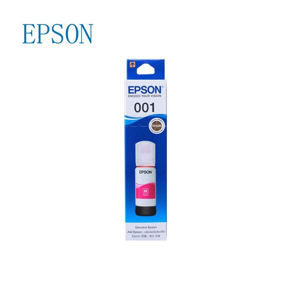 [หมึกพิมพ์] Epson 001 BK/C/M/Y เลือกสี หมึกแท้ 100% 4 สี (พร้อมกล่อง) รุ่นT03Y100/T03 Y200 L4150,L4160,L6160,L6170,L6190