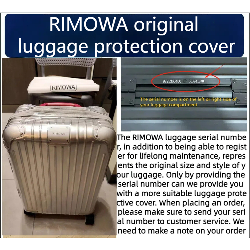 Rimowa Luggage Case Rimowa Original Series Case Rimowa Essential Case luggage protection covers