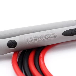 Cadik BA20AT สายมิเตอร์ ปลายแหลมคม ชุบทอง 20A 1000V สายซิลิโคน ยาว 1ม ใช้ดีมาก Multimeter Test Probe