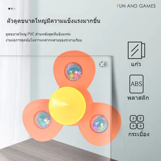 3 ชิ้น / เซ็ต ของเล่น ลูกข่าง รูปร่างสัตว์ ของเล่นดูด ติดโต๊ะติดผนังได้ รูปลายน่ารัก ของเล่นเด็ก