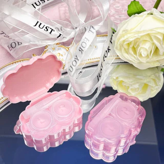 2ชิ้นลด10บาท Sweet bubbles กล่องใส่คอนแทคเลนส์ ข้างในมีตลับและที่คีบ Contact Lens Case