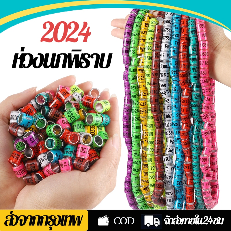 10 ชิ้น ห่วงนกพิราบ 2024 ห่วงขานก ขนาด 8mm Pigeon ring ห่วงเปิดขานก ห่วงขานกพิราบ ห่วงขานกเขาเล็ก