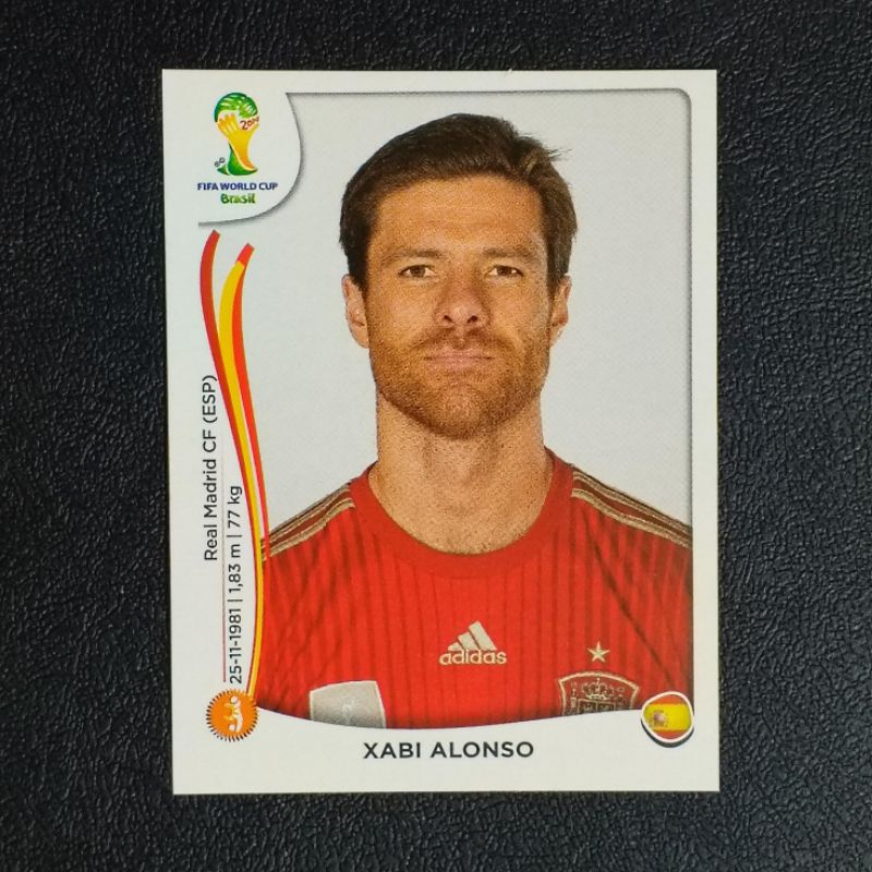 สติ๊กเกอร์นักฟุตบอล ชาบี อลอนโซ XABI ALONSO PANINI 2014 FIFA WORLD CUP BRASIL STICKERS COLLECTION
