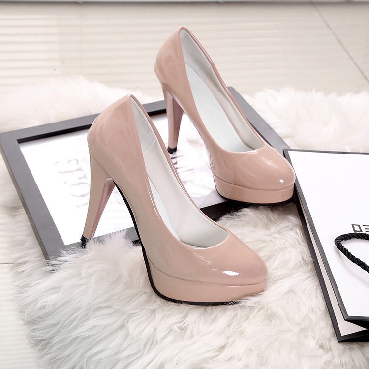 รองเท้าส้นสูงหัวแหลม เหมาะสำหรับใส่ทำงาน ส้นสูง 10 ซม. ไซส์ 35-42
