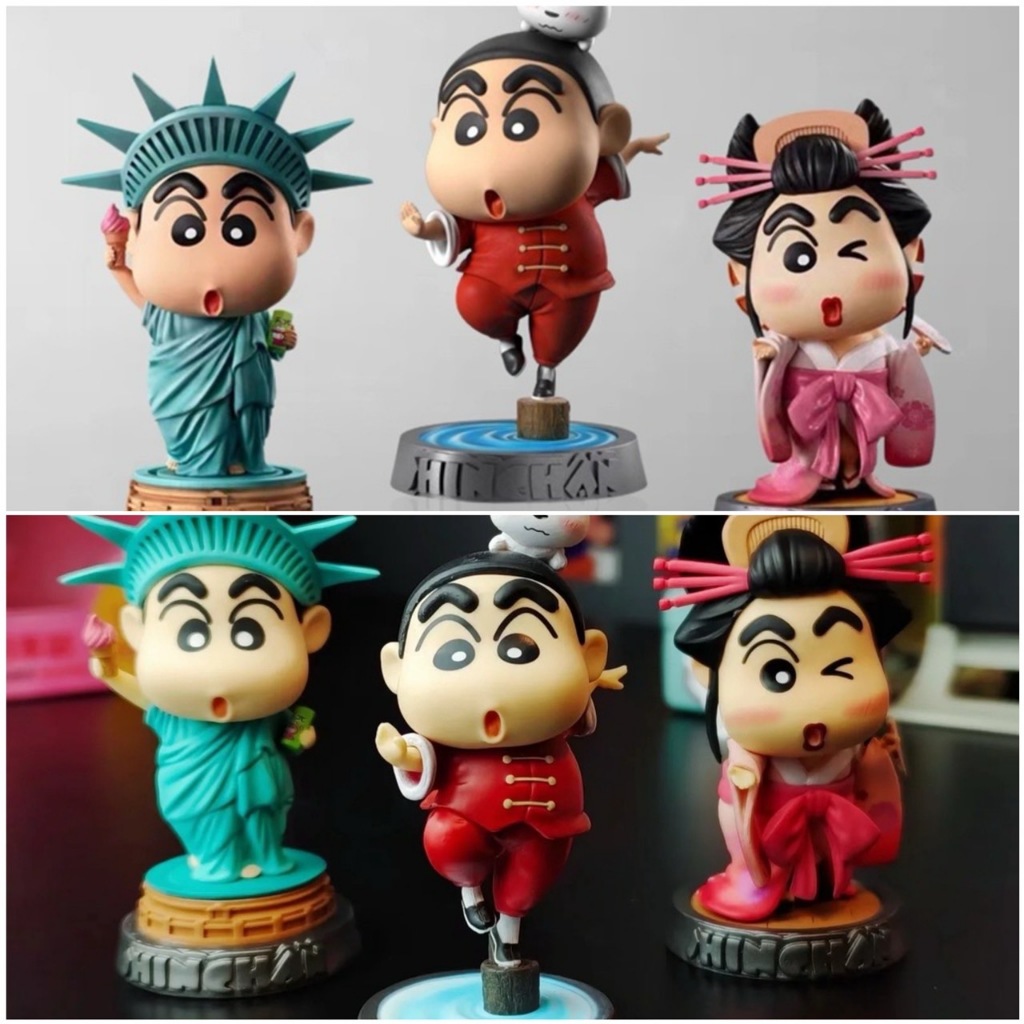ฟิกเกอร์การ์ตูนอนิเมะชินจัง รูปปั้นเทพีเสรีภาพ เกอิชา L199