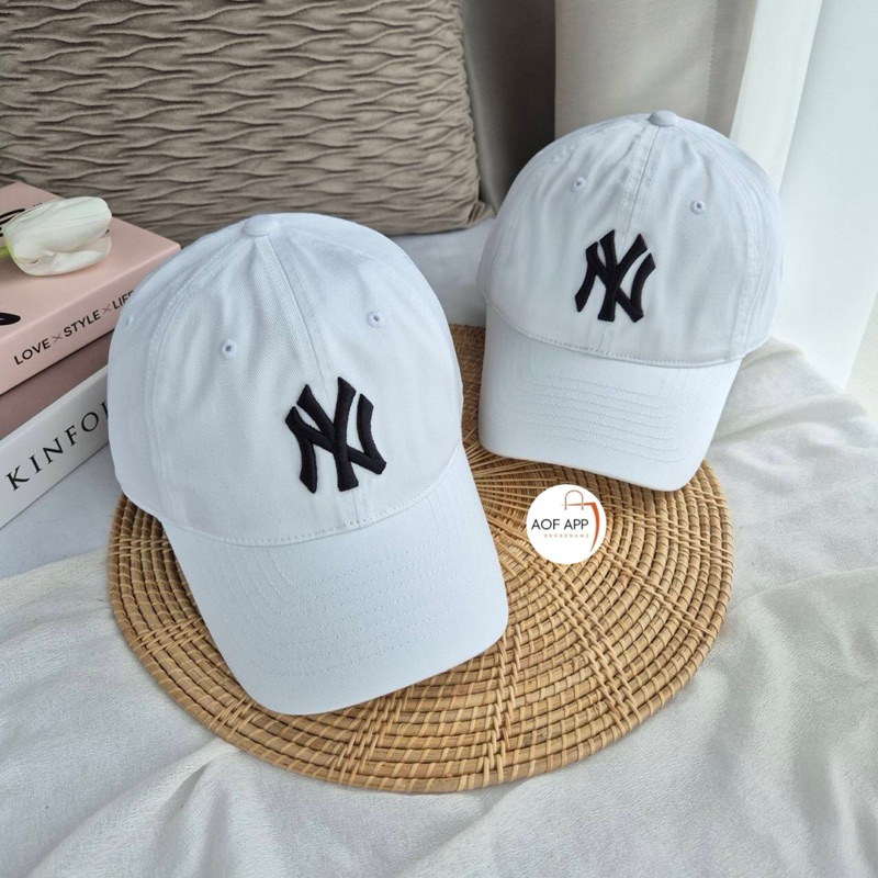 ของแท้ 💯 ⭐️พร้อมส่ง⭐️ MLB Slider Cap หมวกแก๊ป NY โลโก้ปัก รุ่นฮิต