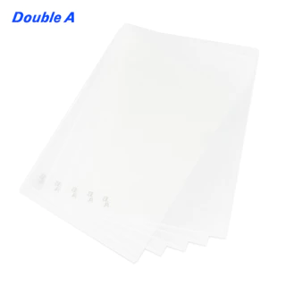 Double A แฟ้มซองเอกสารชั้นเดียว PP L-File ขนาด A4 สีใส จำหน่าย 12 ชิ้น/แพ็ก