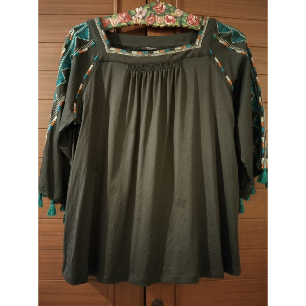 แท้💯% Max Mara MaxMara Weekend Top เสื้อ เสื้อลายปัก