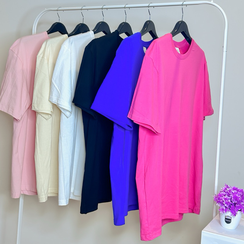 SOS เสื้อยืดคอตตอนโอเวอร์ไซส์ นุ่ม ลื่น สบาย 6สี ใส่ได้ทุกโอกาส #SS1