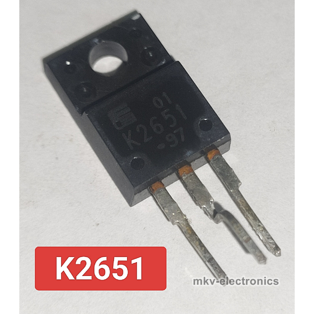 K2651 , 2SK2651 MOSFET N-CHANNEL 6A 900V  สินค้ามือสอง (รหัสสินค้า M03443)