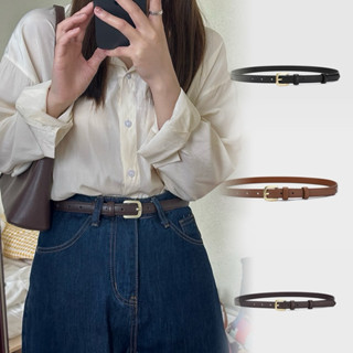 [พร้อมส่ง]📍ความยาวพิเศษ43นิ้ว📍🎄เข็มขัดผู้หญิงหัวสีทอง 🎄ขนาดม…