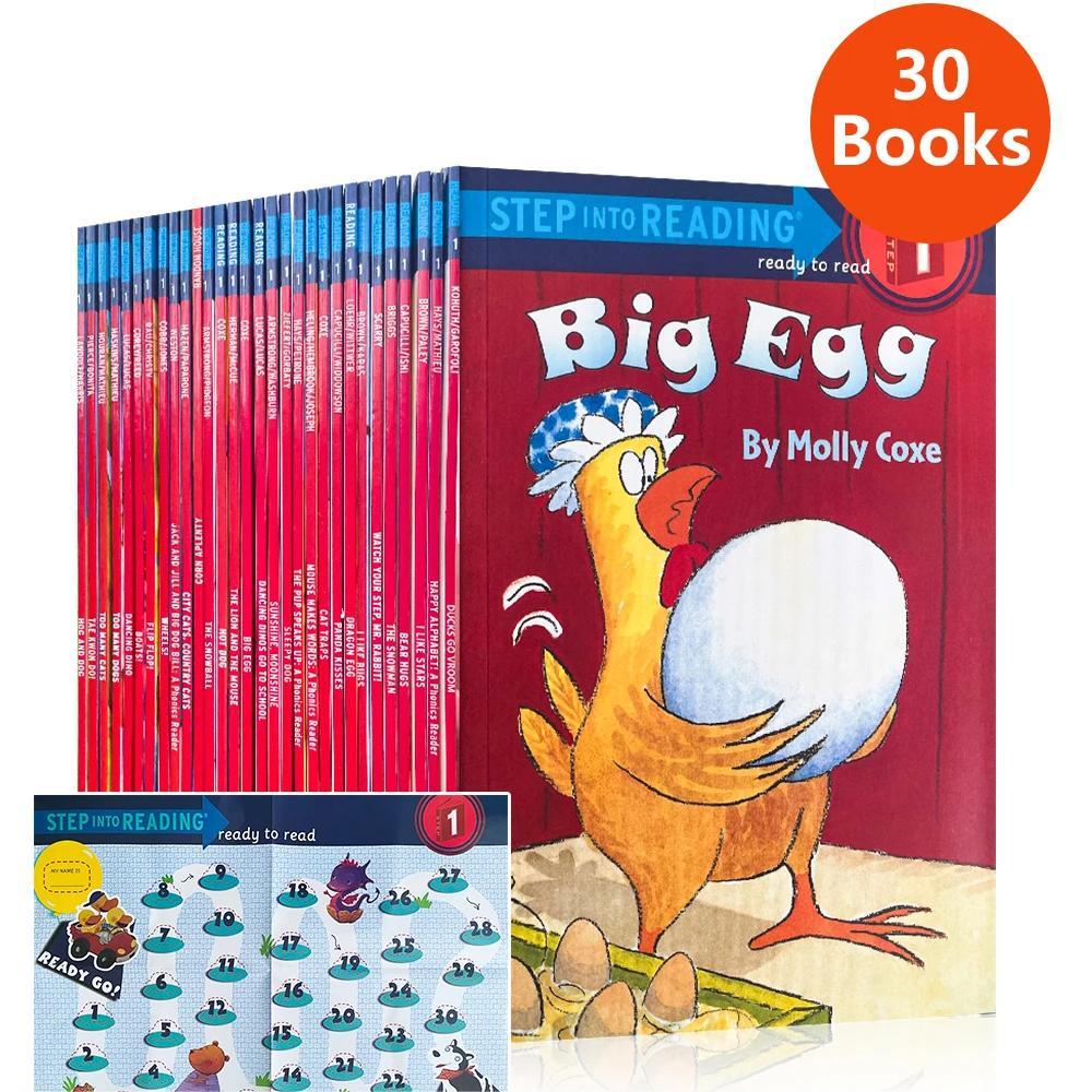 30 Books/set Step Into Reading Level 1 English Picture Books for kids Children Educational Bedtime Story Book