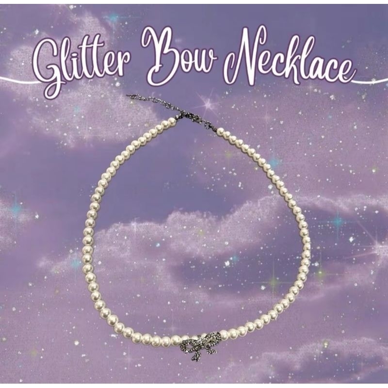 (SRP Hairband) สร้อยคอรุ่น Glitter Bow Necklace
