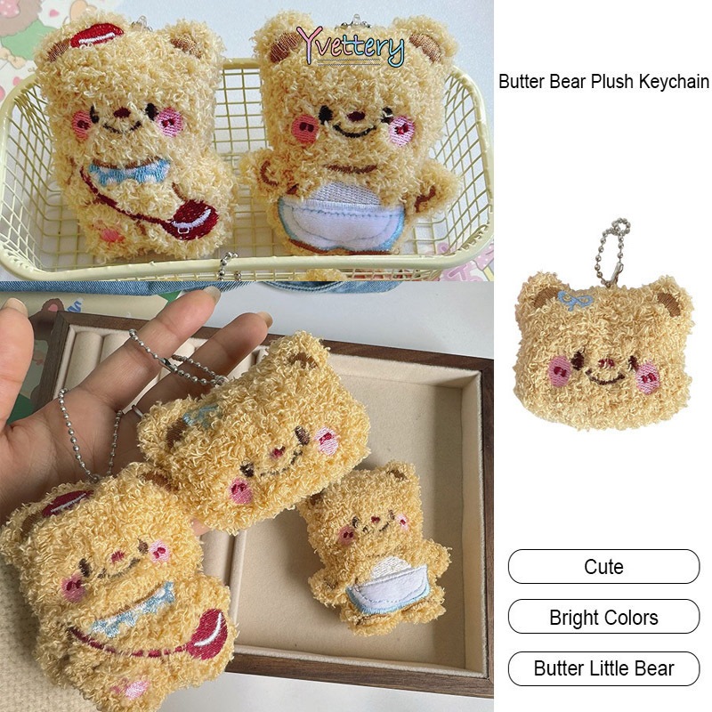 ร้านค้าไทย🔥พวงกุญแจButterbearน ่ ารักเนยหมีตุ ๊ลายการ์ตูนน่ารักสไตล์ญี่ปุ่นแฟชั่นน่ารักจี้ตกแต่งกระเ