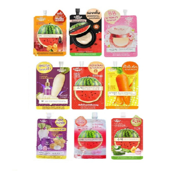 sistar EEแตงโม แครอทวิตซี เซรั่มฝ้า รองพื้นแตงโม โลชั่นแตงโม เจลแตงโม (1 ซอง)