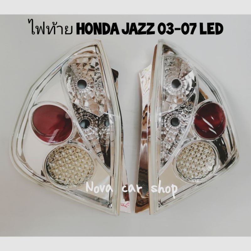 ไฟท้าย​โดนัท​ HONDA​ JAZZ​ GD​ ปี​ 2003​ -​ 2007​ ไฟหรี่​ -​ ไฟเบรค​ หลอด LED​ (1 คู่)​