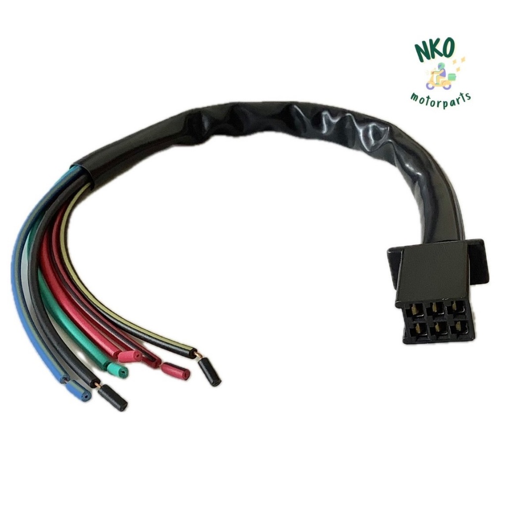 ปลั๊กต่อกล่อง CDI WAVE125-S (6 สาย) ปลั๊คสายต่อกล่องไฟ เวฟ125เอส ปลั้กเสียบกล่อง ซีดีไอ cdi plug (ส่งฟรี-ส่งไว)