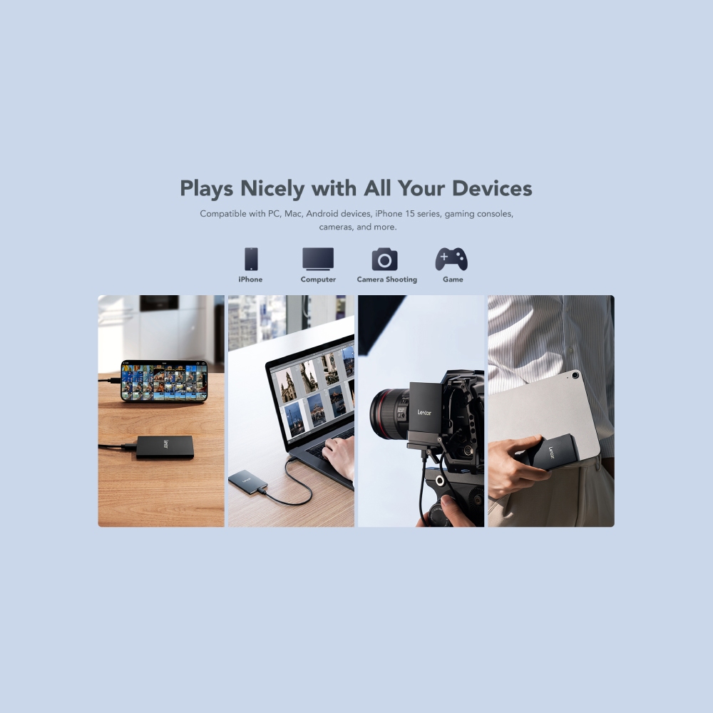 เอสเอสดีพกพา Lexar PortableSSD SL500 1TB [มี Magnetic set]_5