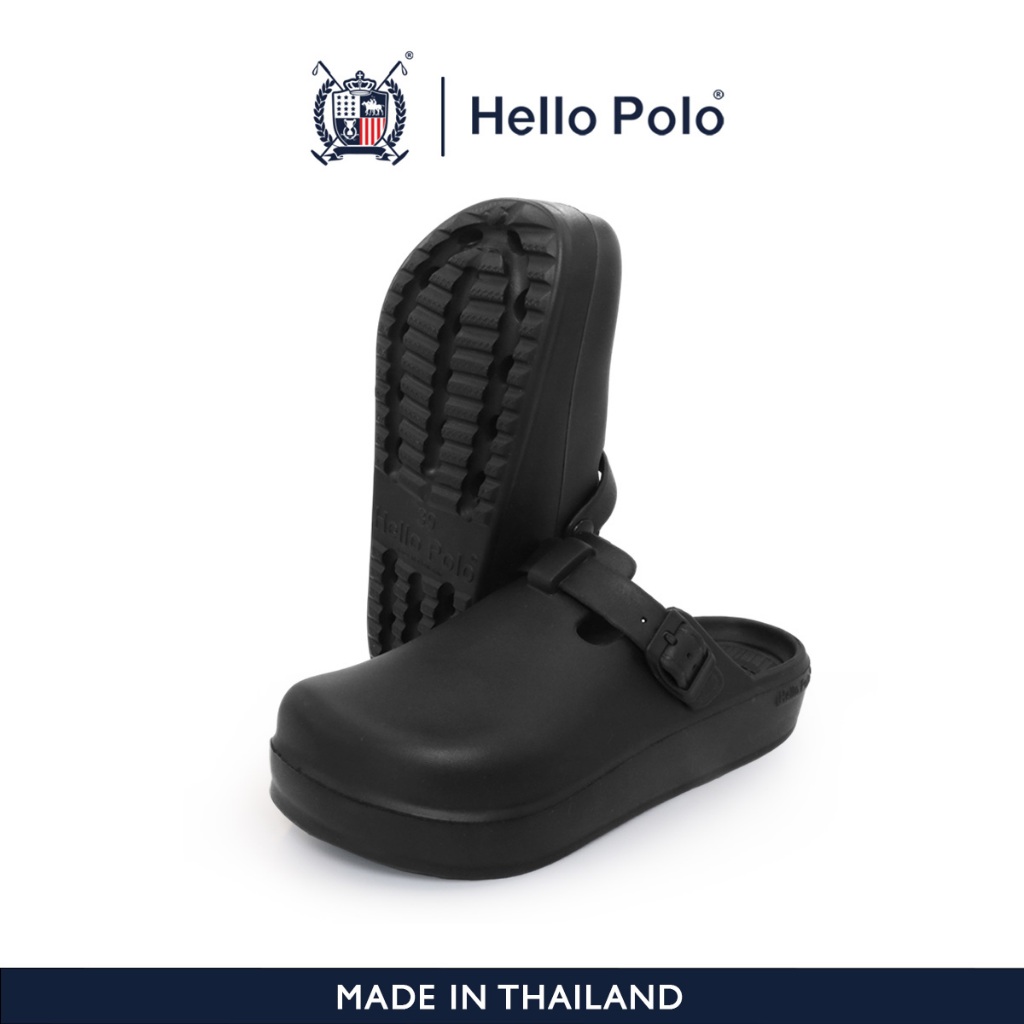 Hello Polo แฟชั่นฤดูร้อนสำหรับผู้  ผู้หญิง รองเท้าแตะกันลื่น, เบาสบาย ทนต่อการสึกหรอ เหมาะสำหรับทุกฤดูกาล  HP8036