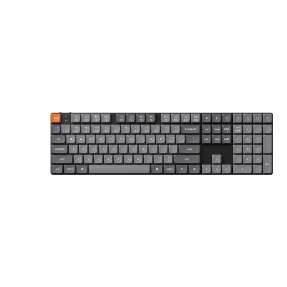 WIRELESS KEYBOARD (คีย์บอร์ดไร้สาย) KEYCHRON K5 MAX (QMK/VIA) (BLACK) (GATERON LOW PROFILE RED SWITC