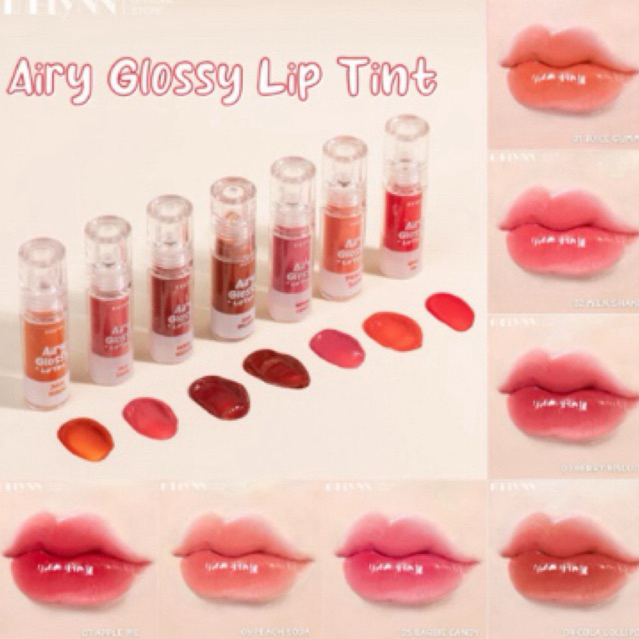 MELYNN - Airy Glossy Lip Tint ลิปทิ้นท์แอร์รี่ ลิปกลอสลูกกวาด
