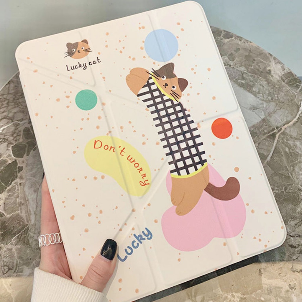 เคสไอแพด แกนY+3 ช่องใส่ปากกาด้านขวา gen5/6 9.7 pro2018/20/21/22 เจน7/8/9 10.2 Air4/5 รุ่นที่10 แอร์10.9 โปร11 ipad case