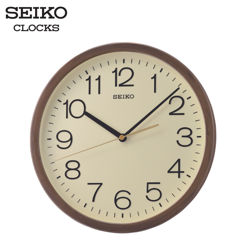 SEIKO CLOCKS นาฬิกาแขวน รุ่น QXA808B ขนาด 12.2 นิ้ว สีน้ำตาล