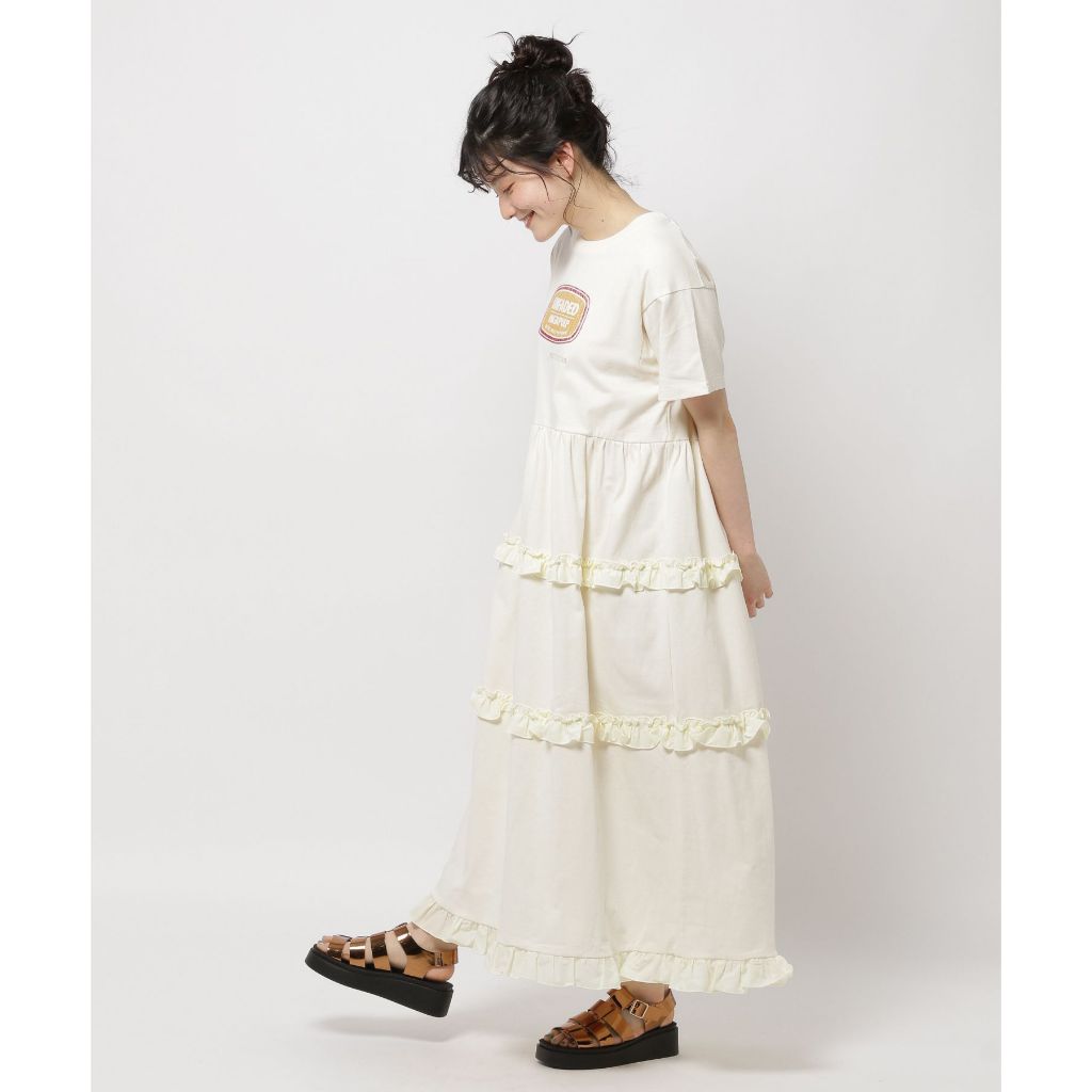 niko and ... Retro logo tiered dress