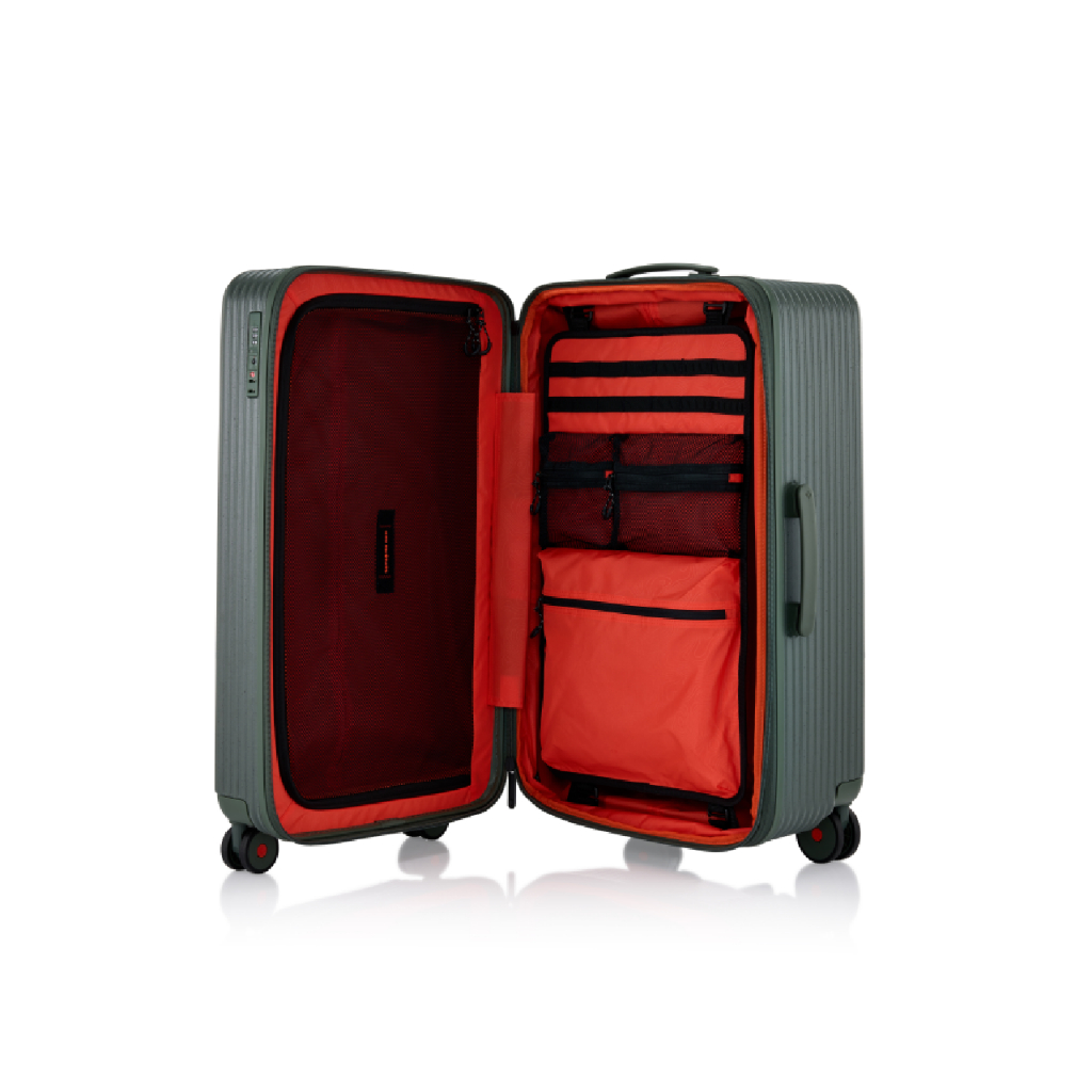 SAMSONITE  RED กระเป๋าเดินทางล้อลากทรงTRUNK รุ่น TOIIS XP ขนาด 27 นิ้ว HARDSIDE SPINNER 74/27 EXP