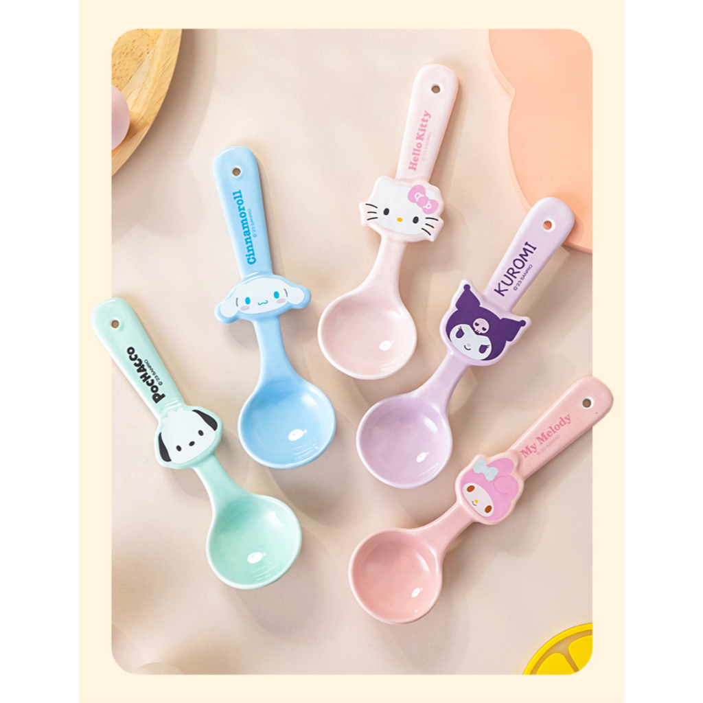 พร้อมส่ง ช้อนเซรามิค Sanrio ลิขสิทธิ์แท้ ลายการ์ตูน รูปที่ 7