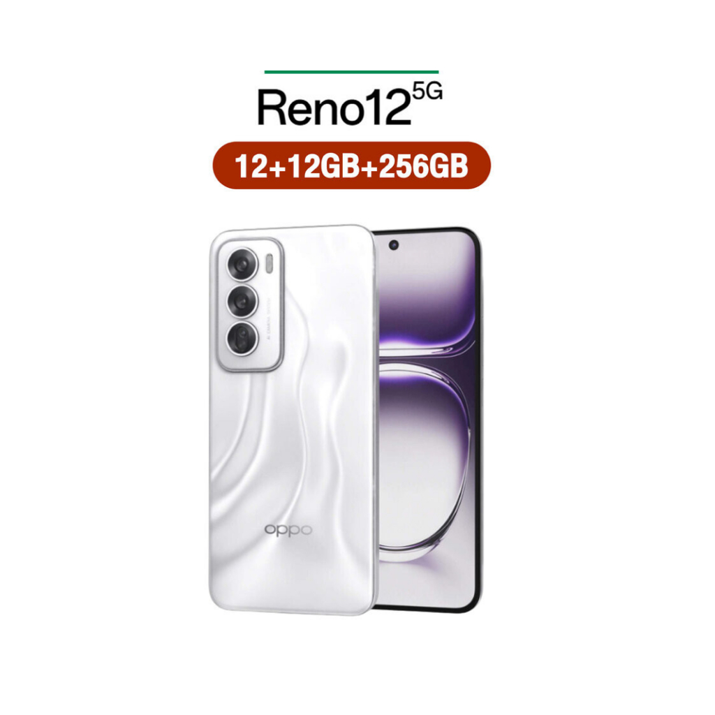 Oppo Reno 12 (12/256GB หรือ 512GB) เครื่องศูนย์ไทยประกันตามลอตการผลิต สินค้ามีการแอคติเวทโดยระบบ
