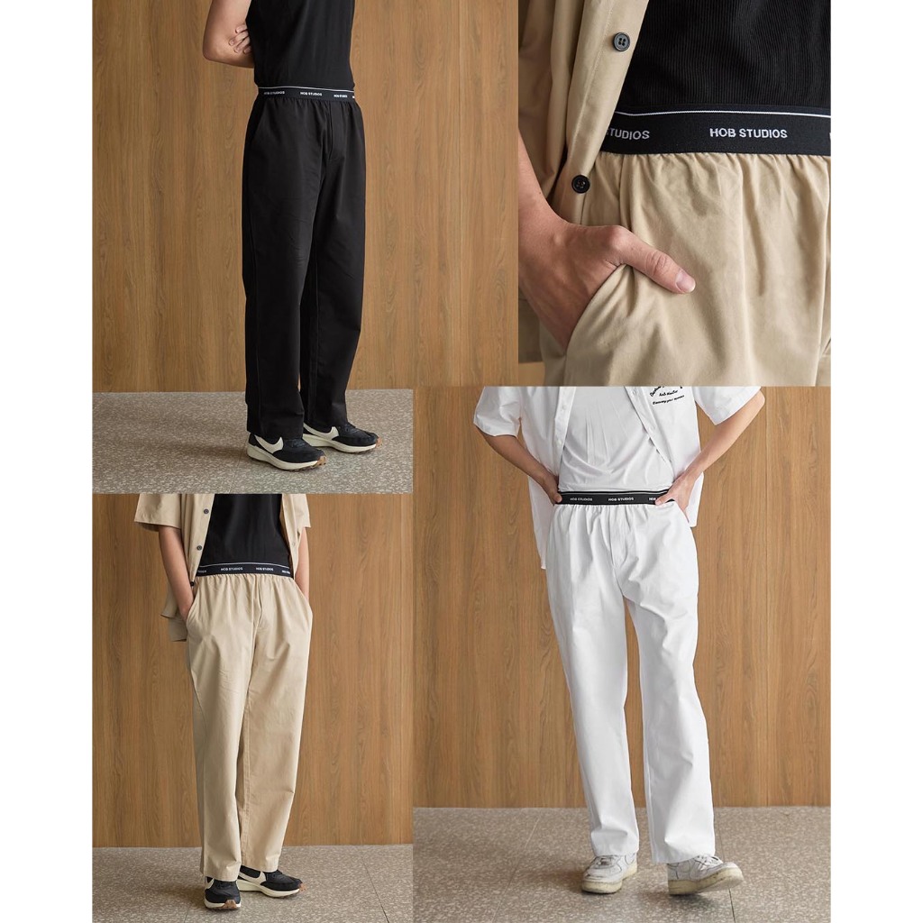 ทักแชทรับโค้ดลดเพิ่ม Easy Pants Hob Studios กางเกงขายาวผู้ชาย