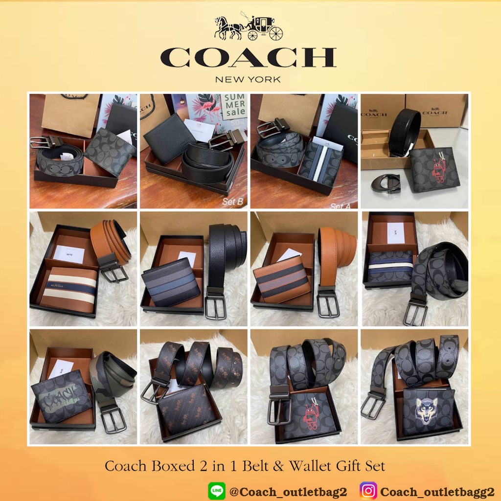 Coach กระเป๋าเซ็ท เข็มขัด belt bag