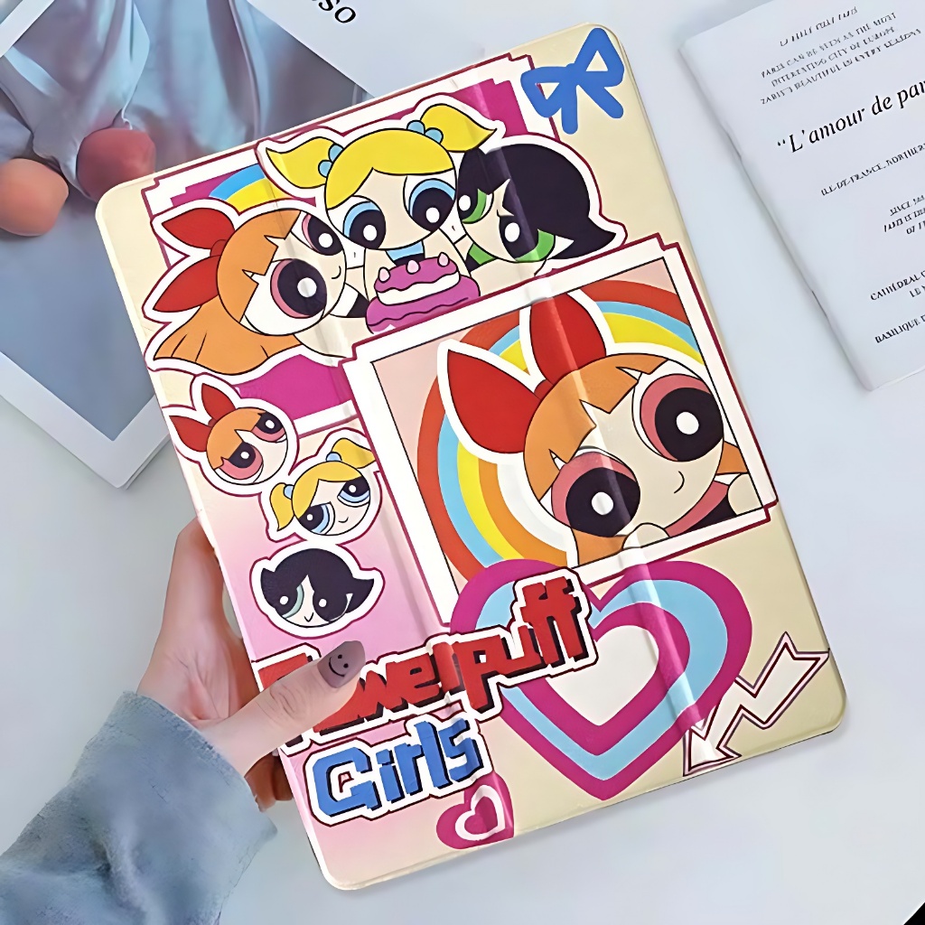 เคสไอแพด เคสหลังใส พร้อมช่องใส่ปากกา Air4 Air5 10.9 Gen7 gen8 gen9 ไอแพด10.2 Air3 pro10.5 Pro11 Air2 9.7เคสลายรูปการ์ตูน - รูปที่ 2