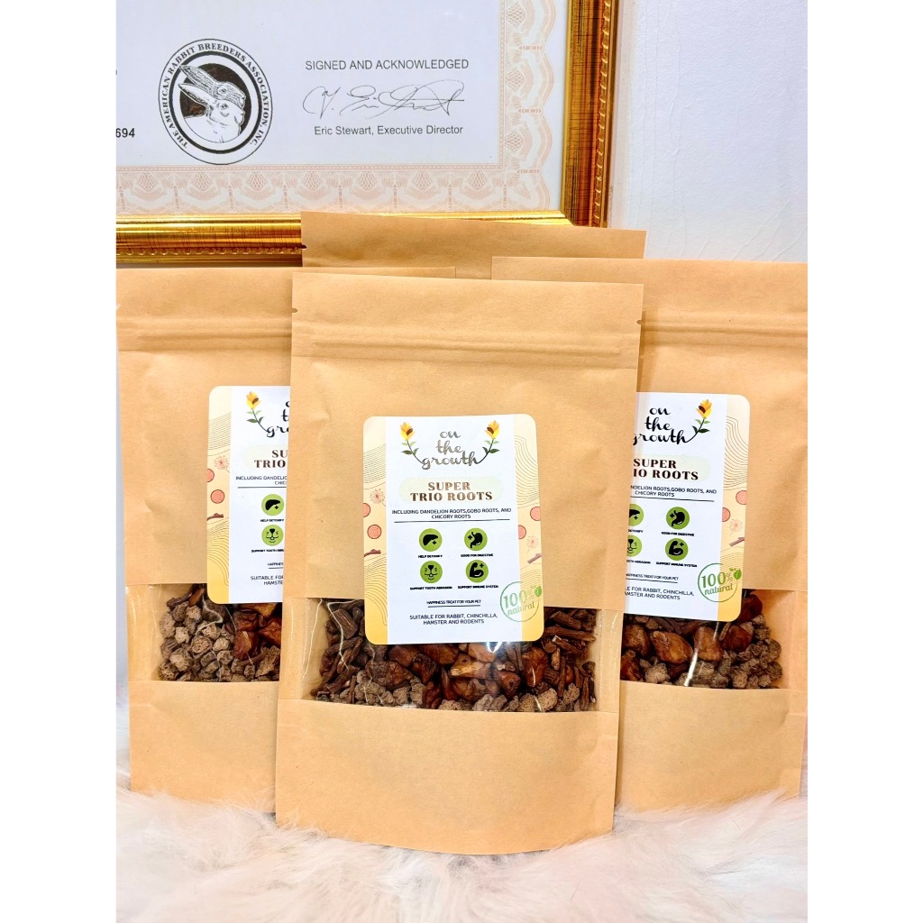 Trio roots รากไม้ธรรมชาติ 3 ชนิด สำหรับสัตว์ฟันแทะ