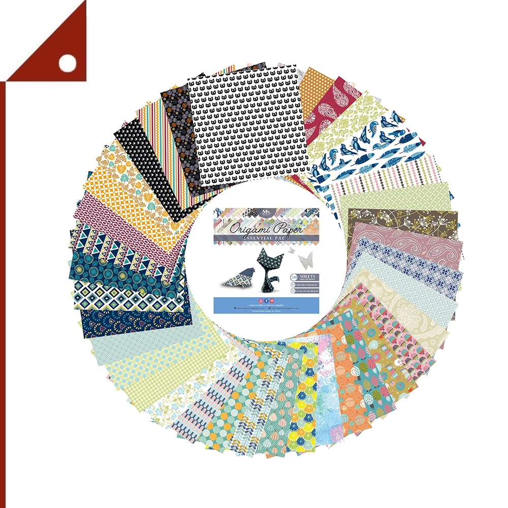 MozArt : MZAOP-200* กระดาษลายสี Supplies Origami Paper Set 120 Sheets