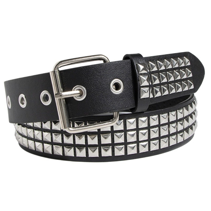 พร้อมส่ง ❣️ เข็มขัดแต่งหมุด สไตล์Y2K Punk Rock แบบลิซ่า rock star