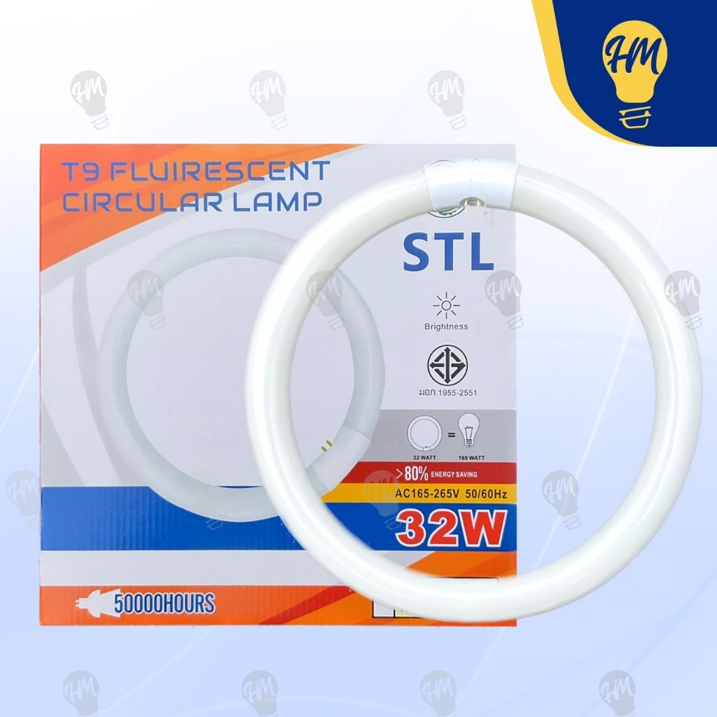 STL หลอดไฟ นีออนกลม กลม 32W แสงขาว