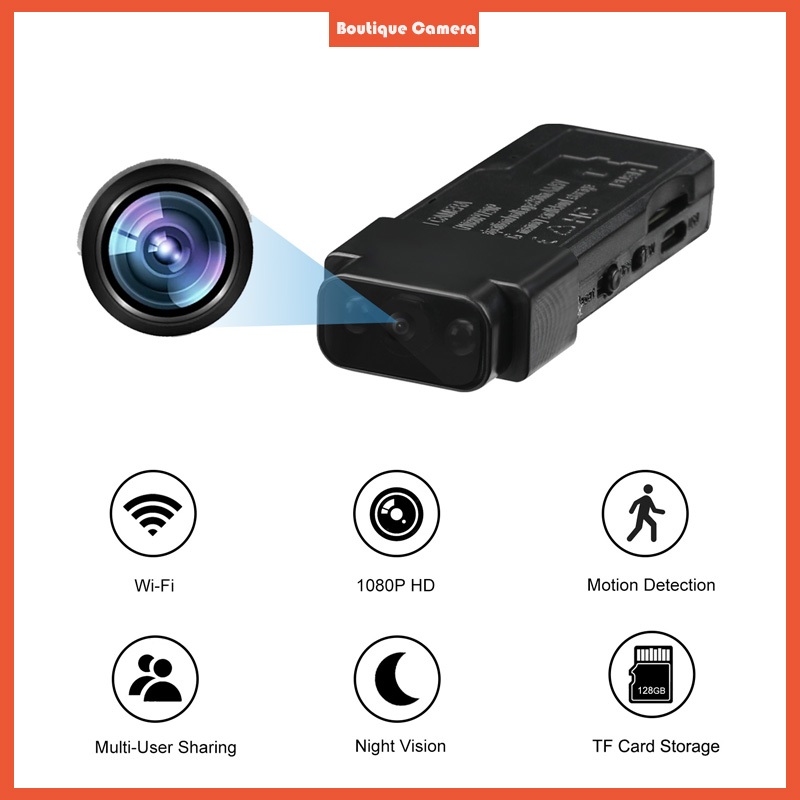 กล้องบันทึกวิดีโอดิจิทัล Full HD หมุนได้ 180กล้องเว็บแคมดิจิทัล Full HD 1080P พร้อมกล้องเว็บแคม WiFi