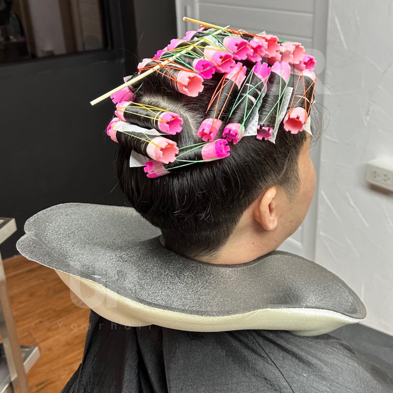 (พร้อมส่งจากไทย) ที่รองคอน้ำยาดัด หรือถาดรองคอ ฟองน้ำโฟมสีดำ 33*35cm - รูปที่ 6