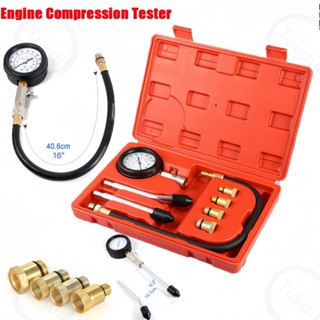 8Pcs เครื่องวัดความ เครื่องวัดความดันเครื่องยนต์เบนซินชุดชุด…