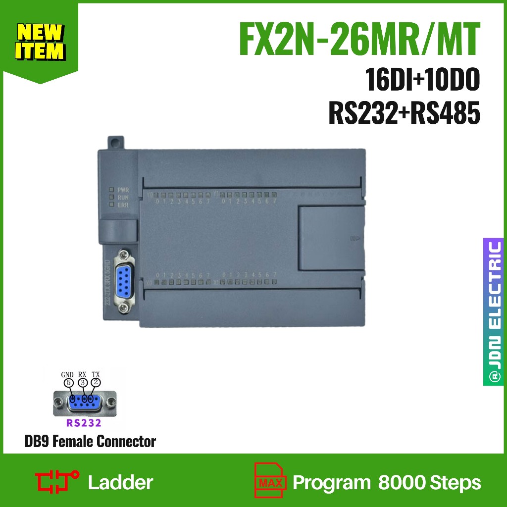 FX2N-16 26 30 40 MR/MT HSO RS485 | PLC Industrial Control Board | บอร์ดควบคุม PLC เกรดอุตสาหกรรม | สต๊อกในไทย ราคา ถูกที่สุด ดีลบีเคเค แกลเลอรีภาพที่ 5
