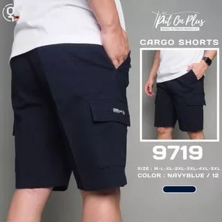 GOODWIN - 9719 CARGO SHORTS กางเกงขาสั้นผู้ชาย เอวยืด คาร์โก้ ผ้าคอตต้อน