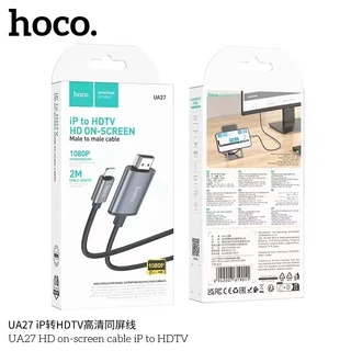 HOCO UA27 สายเแปลงสัญญาณภาพเเละเสียงเข้าจอ TV สำหรับ iOS/Type-C to HDTV เชื่อมต่อภาพจากโทรศัพท์หรือแท็ปเล็ตไปยังจอทีวี